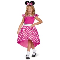 Disney Offizielles Premium Rosa Minnie Mouse Kostüm Kinder Maus Kostüm Mädchen Minnie Mouse Kleid Mädchen Faschingskostüme fur Kinder Karneval Halloween Geburtstag Größ XS