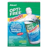 Opti-Free Replenish Pflegemittel für weiche Kontaktlinsen, Vorratspackung 2 x 300 ml, 1er Pack (1 x 600 ml) by Opti-Free