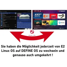 Octagon SF8008 UHD 4K Supreme Combo Receiver, Sat- Kabel- & DVB-T2 Receiver