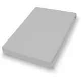 Primera Spannbettlaken Mako-Jersey 180-200 x 200 cm grau