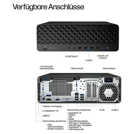 HP EliteDesk 8 G1i Desktop-PC Intel Core Ultra 7 265 2,4 GHz 32 GB RAM 512 GB SSD RTX A400 Win 11 Pro