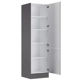 OPTIFIT Hochschrank Kiel420 60 x 57,1 x 210 cm Anthrazit Matt
