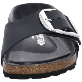 Birkenstock Madrid Big Buckle Nubukleder geölt schmal schwarz 40
