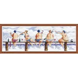 Design Works Crafts Kreuzstich Stickpackung Hafenufer, Zählmuster