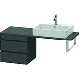 Duravit DuraStyle Waschtisch-Unterschrank DS532704949 50 x 47,8 cm, graphit matt, für Konsole, 2 Schubkästen
