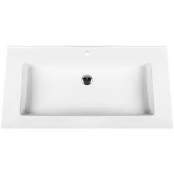 Veroni Solid Surface Mineralguss Waschbecken Waschtisch 80cm