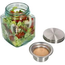 Salad to go Vorratsglas 11,5x11,5 125cl