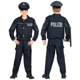 Widmann S.r.l. Kostüm 'Polizei' Polizisten Kostüm für Jungen, Dunkelbla blau