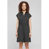 URBAN CLASSICS Damen Trainingsanzug Ladies Viscose Twill Jumpsuit, Twill Jumpsuit für Frauen, mit Gürtel, erhältlich in verschiedenen Farben, Größen XS-5XL - XS