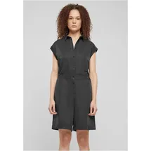 URBAN CLASSICS Damen Trainingsanzug Ladies Viscose Twill Jumpsuit, Twill Jumpsuit für Frauen, mit Gürtel, erhältlich in verschiedenen Farben, Größen XS-5XL - XS
