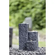 HEISSNER Gartenbrunnen Neptun 59 x 43 x 15/25/40 cm, schwarz