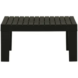 vidaXL Lounge-Gartentisch Kunststoff Grau