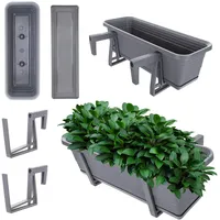 Kadax Blumenkasten mit Untersetzer im Set, mit oder ohne