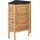 Dehner Outdoor-Küche Southampton Eckregal 50 x 50 x 90 cm Hellbraun/Schwarz