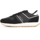 Tommy Jeans TJW Eva Retro Runner Sneaker aus Wildleder, Schwarz (Black), 38