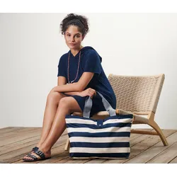 Tchibo - Faltbare Strandtasche - dunkelblau