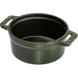 Staub Cocotte 10 cm rund basilikumgrün