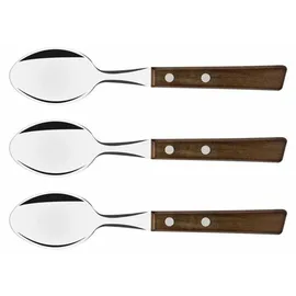 Tramontina Tradicional Set mit Naturholz-Griffen, 3er Set, Rostfreier Edelstahl, Tafellöffel