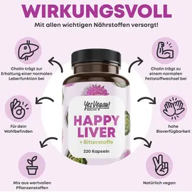 yes vegan Leber Komplex Mariendistel Artischocke Löwenzahn Cholin Kapseln 220 St.