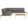 Beliani POSITANO Loungeset 5-Sitzer grau/weiß/braun