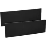 kwmobile 2X Auto Türkantenschutz Wandschutz - 40x12x1,5cm - Autotür Schutz Garage Set selbstklebend - Garagenwand Türkantenschoner in Schwarz