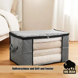 BigDean Aufbewahrungstasche 90 L 6-tlg. grau|schwarz