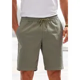 John Devin Shorts JOHN DEVIN "Bermuda", Herren, Gr. L (52/54), N-Gr, grün (khaki), Web, Obermaterial: 97% Baumwolle, 3% Elasthan, unifarben, regular fit kurz, Hosen Shorts, kurze Hose aus elastischer Baumwoll-Qualität, Topseller