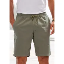 John Devin Shorts JOHN DEVIN "Bermuda", Herren, Gr. L (52/54), N-Gr, grün (khaki), Web, Obermaterial: 97% Baumwolle, 3% Elasthan, unifarben, regular fit kurz, Hosen Shorts, kurze Hose aus elastischer Baumwoll-Qualität, Topseller