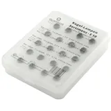 Quadrios 1802O018 Skalenlampe 1.5 V, 2.5 V, 4.5 V, 4.8 V, 12 V Sockel E10 20 Teile
