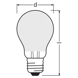 Osram LED-Lampe 4099854065774 4,3 W E27 warmweiß