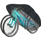 Fahrradabdeckung Wasserdicht 500D Oxford-Gewebe Fahrradgarage Outdoor 210 x 110 x 100 cm Hochwertige Fahrrad Regenschutz Abdeckplane mit Schlossösen Sonnenschutz Reißfestigkeit mit Beutel