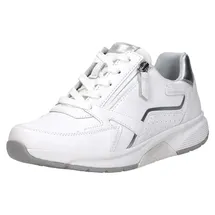 Gabor Rollingsoft Damen Sneaker Low Weiß/Silber 40