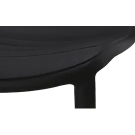 Möbel Kraft Cervo Stapelstuhl 43 x 56,5 x 80,5 cm schwarz
