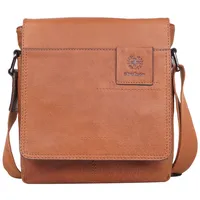 Strellson Hyde Park Jeremy Umhängetasche Leder 21 cm cognac