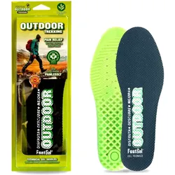 Stepform OUTDOOR – Einlegesohlen für Wanderungen mit Eukalyptusduft & Stoßdämpfung Größe 43/47 EU