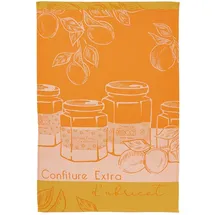 COUCKE Geschirrtuch, Bedruckt, aus Baumwolle, 50 x 75 cm, Aprikosen aus dem Obstgarten