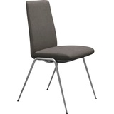 Stressless® Polsterstuhl Laurel, Low Back, Größe M, mit Beinen aus Stahl in Chrom matt braun