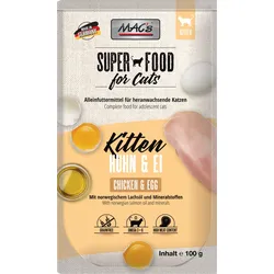 MAC's Cat Kitten 100g Katzennassfutter 12 x 100 Gramm Huhn & Ei