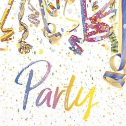 Serviette Colourful Party 20tlg. Papier Bunt