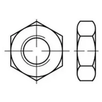 F. REYHER Nchfg. GmbH & Co. KG Sechskantmutter ISO 4035 M 10 x 1,5 Messing 100 Stück