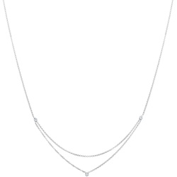 Elli Basic Layer Look Kristalle 925 Silber Ketten   Damen 