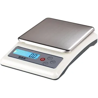 G&G KF6K Küchenwaage, 6kg /0.1g, einstellbare Abschaltautomatik, Feinwaage Digitalwaage, mit Netzteil und Batterien