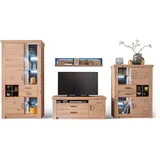 Landscape Wohnkombination Marian - holzfarben ¦ Maße (cm): B: 371 H: 211 T: 55.0