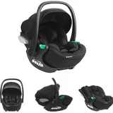 KIKKABOO Babyschale i-Trail i-Size (40 - 87 cm) Gruppe 0+ Ganzkörperkissen, SPS schwarz