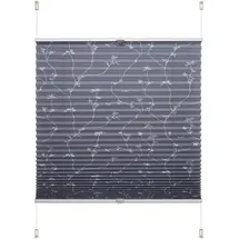 LIEDECO Klemmfix Plissee verspannt 100 x 130 cm grau/ranke