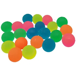 Unbekannt Packung mit 200 mehrfarbigen 20-mm-Hüpfbällen.