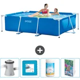 Rechteckiger Frame Pool - 220x150x60 Cm - 5-teilig  Scb130