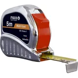 Fisco Maßband Tri-matic Silver/Red 8 m