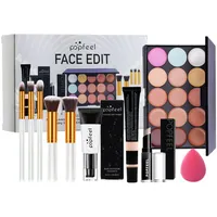 FantasyDay Xmas Make-Up Sets Adventskalender 2025 Multifunktions Kosmetik Schminkkoffer Mädchen Makeup Geschenkset - Schminke Kit mit Lidschatten Palette Lippenstift Concealer Puder Rouge Mascara