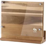 LuxusKollektion Magnet-Messerblock Natürlicher Akazienholz Magnetischer Messerhalter - Elegantes